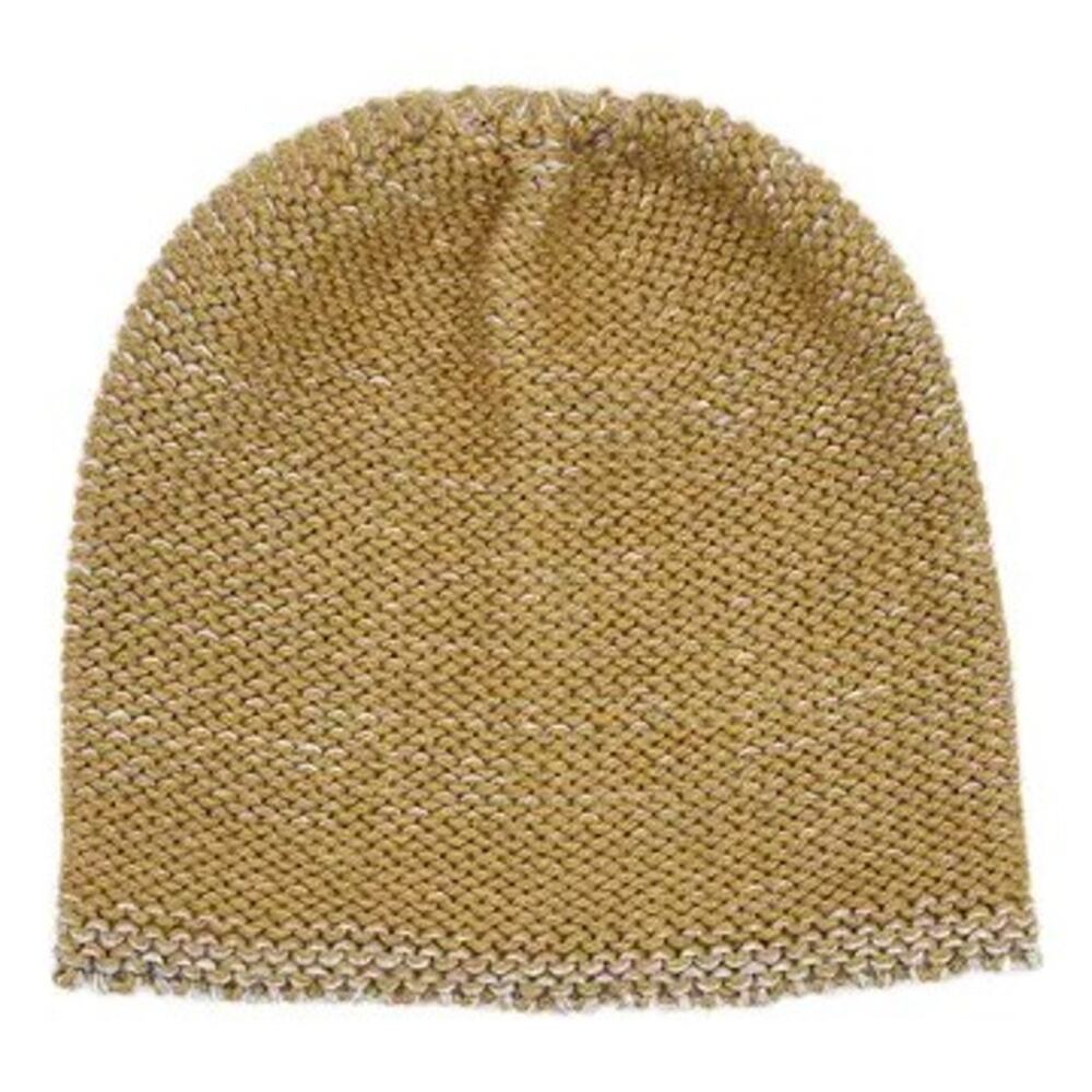 NWT Shupaca Baby Alpaca Beanie Sunflower Grey Contrast Warm Lightweight Peru